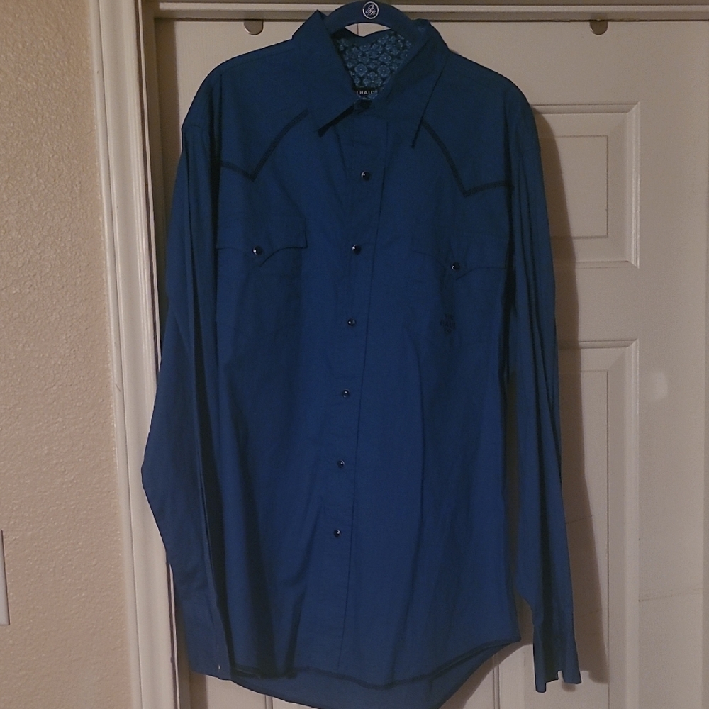 Tin Haul Blue Casual Button Down Shirt